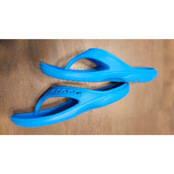 Crocs Baya II Women Size 6 Men 8 Blue Shoes Sandal Flip Flop Slides Open Toe - Picture 3 of 10